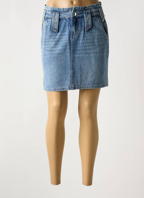 Fustă scurtă albastru MORGAN femeie