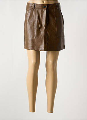 Fustă scurtă maro MOLLY BRACKEN femeie