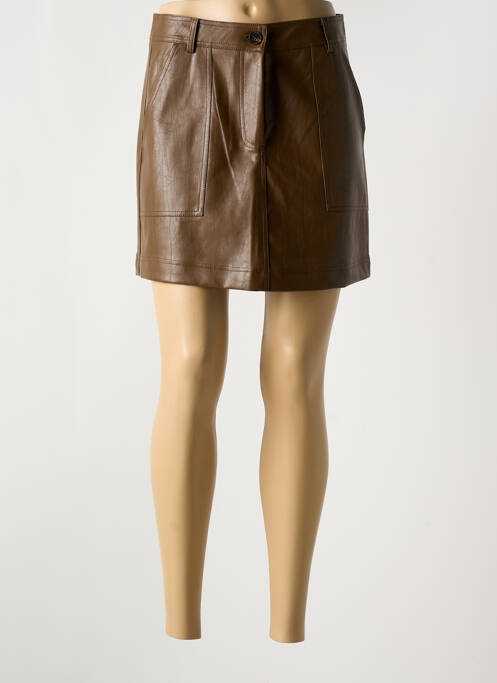 Fustă scurtă maro MOLLY BRACKEN femeie