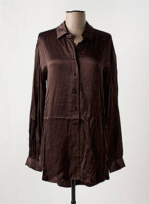 Tunică mâneci lungi maro KAFFE femeie