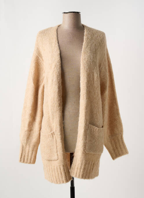 Vestă cu mâneci lungi bej KAFFE femeie