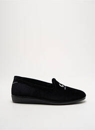 Papuci/pantofi de casă țesătură catifea toc plat până la 3 cm negru SOIR ET MATIN femme