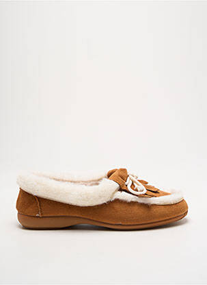 Papuci/Pantofi de casă maro SOIR ET MATIN femeie