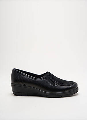 Mocasini material neted toc de 4 la 6 cm negru ALTEX femeie