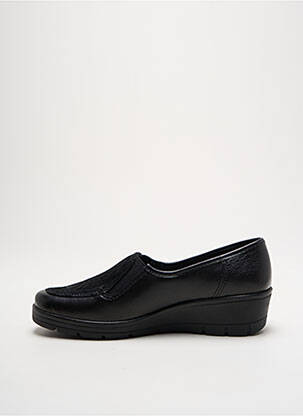 Mocasini material neted toc de 4 la 6 cm negru ALTEX femeie