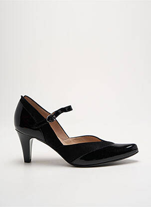 Pantofi cu toc nubuc toc de 7 la 9 cm negru SWEET femeie