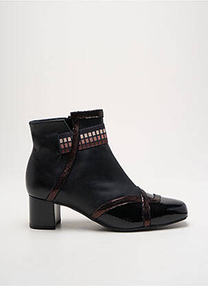 Botine/ghete material neted toc de 4 la 6 cm negru INEA femeie