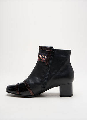 Botine/ghete material neted toc de 4 la 6 cm negru INEA femeie