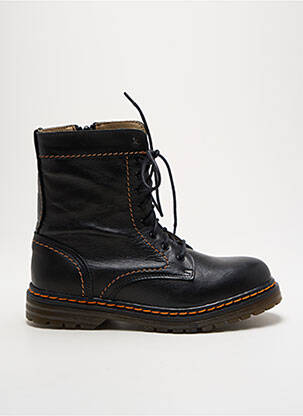Botine/ghete material neted toc plat până la 3 cm negru REBELLES femeie