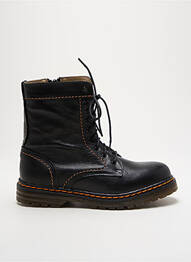 Botine/ghete material neted toc plat până la 3 cm negru REBELLES femme