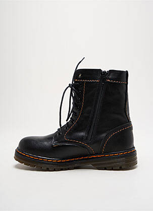 Botine/ghete material neted toc plat până la 3 cm negru REBELLES femeie