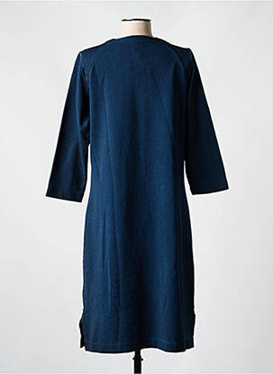 Rochie midi mâneci 3/4 mâneci 3/4 albastru SANDWICH femeie