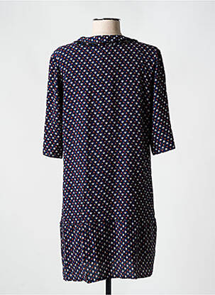 Rochie scurtă croială fluidă mâneci 3/4 albastru SO SOON femeie