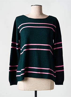 Pulover elasticitate mâneci lungi verde B.YU femeie