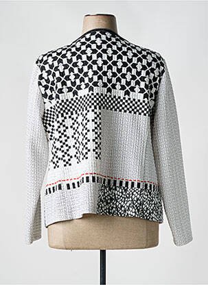 Jachete casual guler rotund negru JUST WHITE femeie
