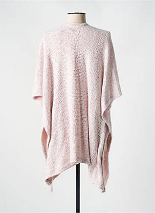 Poncho croială largă alb JUST WHITE femeie