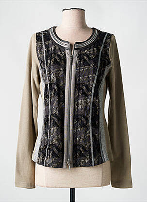 Vestă cu mâneci lungi bej JUSTWHITE femeie