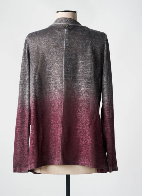 Vestă cu mâneci lungi gri HUIT SIX SEPT femeie