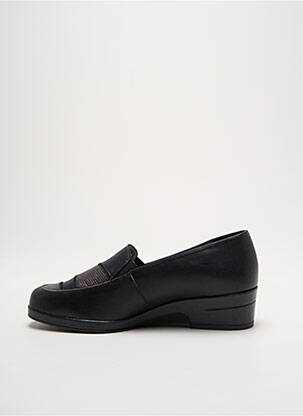 Mocasini material neted toc de 4 la 6 cm negru PEDI GIRL femeie