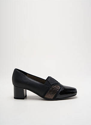 Mocasini material neted toc de 4 la 6 cm negru PEDI GIRL femeie
