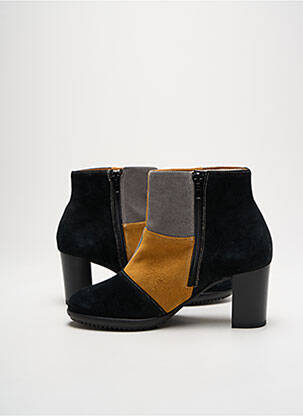 Botine/ghete nubuc toc de 4 la 6 cm negru INEA femeie