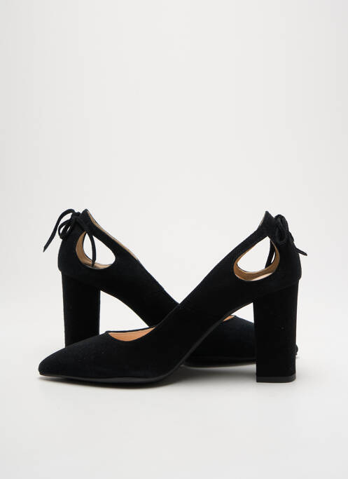 Pantofi cu toc negru REBELLES femeie