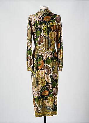 Rochie lungă mâneci lungi mâneci lungi maro GEISHA femeie