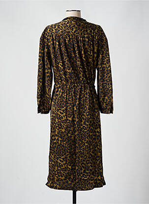 Rochie midi imprimeu fantezie mâneci lungi negru FREEMAN T.PORTER femeie