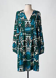 Rochie scurtă croială evazată mâneci lungi albastru LA FEE MARABOUTEE femme