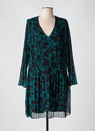 Rochie scurtă croială evazată mâneci lungi verde LA FEE MARABOUTEE femme