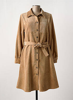 Rochie midi bej LA FEE MARABOUTEE femeie