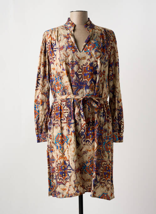 Rochie midi bej LA FEE MARABOUTEE femeie