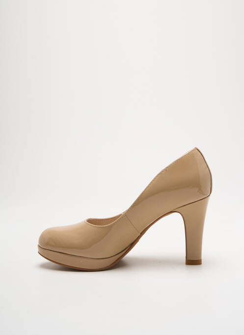 Pantofi cu toc bej CLARKS femeie