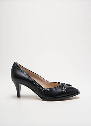 Pantofi cu toc țesătură satinată toc de 4 la 6 cm negru CLARKS femeie