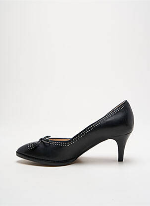 Pantofi cu toc țesătură satinată toc de 4 la 6 cm negru CLARKS femeie