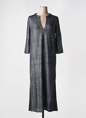 Rochie lungă mâneci 3/4 negru TANIT CODE femeie