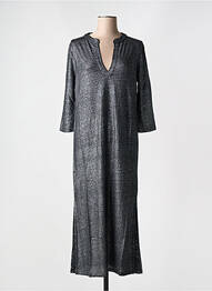 Rochie lungă mâneci 3/4 negru TANIT CODE femeie