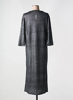 Rochie lungă mâneci 3/4 negru TANIT CODE femeie