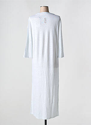 Rochie lungă mâneci 3/4 alb TANIT CODE femeie