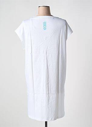 Rochie midi mâneci scurte mâneci scurte alb TANIT CODE femeie