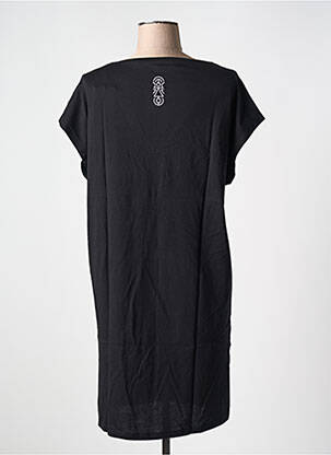Rochie midi mâneci scurte mâneci scurte negru TANIT CODE femeie