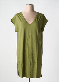 Rochie midi mâneci scurte mâneci scurte verde TANIT CODE femme