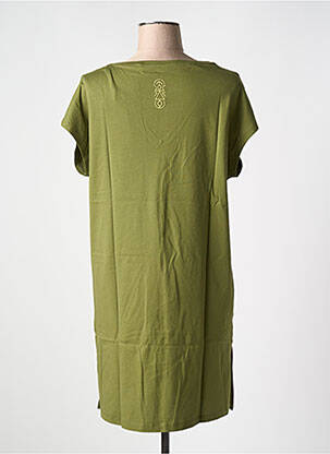 Rochie midi mâneci scurte mâneci scurte verde TANIT CODE femeie