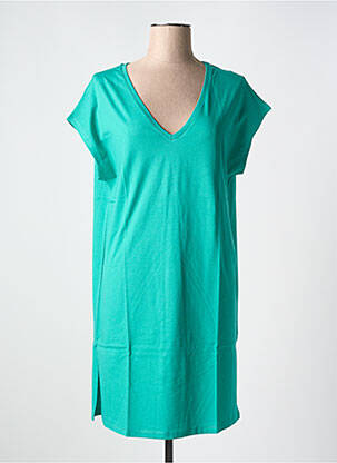 Rochie midi mâneci scurte mâneci scurte albastru TANIT CODE femeie