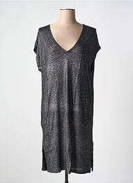 Rochie midi mâneci scurte mâneci scurte negru TANIT CODE femme