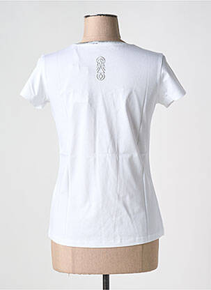 Tricou elasticitate mâneci scurte alb TANIT CODE femeie