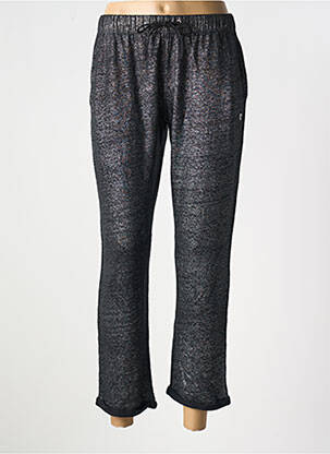 Pantalon drept talie elastică mărime normală negru TANIT CODE femeie