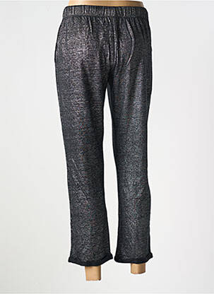 Pantalon drept talie elastică mărime normală negru TANIT CODE femeie