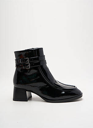 Botine/ghete material neted toc de 4 la 6 cm negru TAMARIS femeie