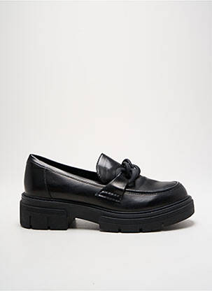 Mocasini țesătură satinată toc de 4 la 6 cm negru MARCO TOZZI femeie